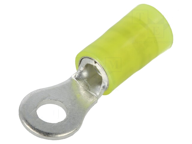 Uiteinde: oog; Ø: 4mm; 4÷6mm2; klemmen; voor draad; geïsoleerd; geel Uiteinde: oog; Ø: 4mm; 4÷6mm2; klemmen; voor draad; geïsoleerd; geel
